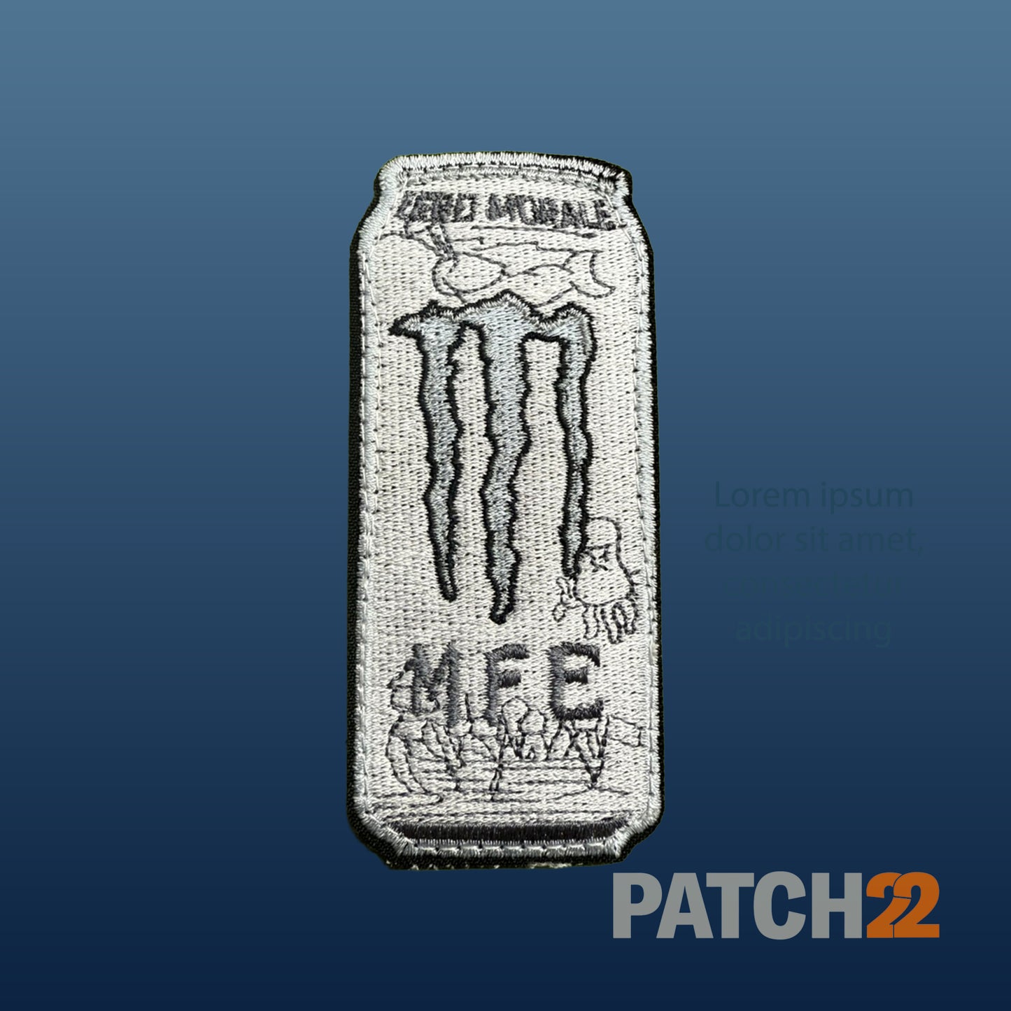 White Monster MFE Morale Patch